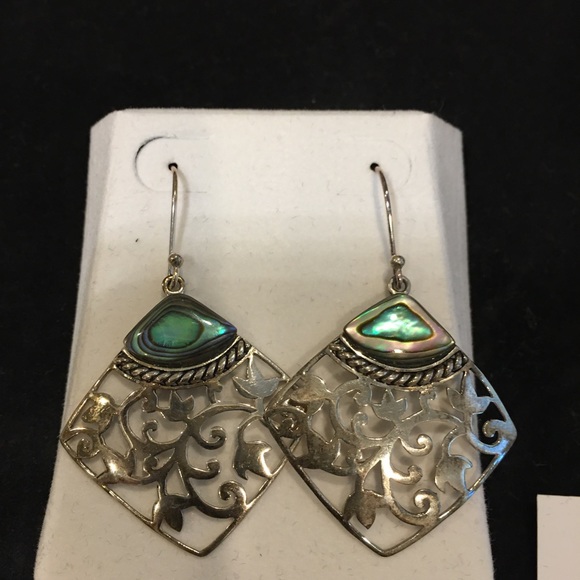 NEW – 100% STERLING SILVER DROP EARRINGS  HANGING LENGTH IS 1 ½” - Picture 2 of 7